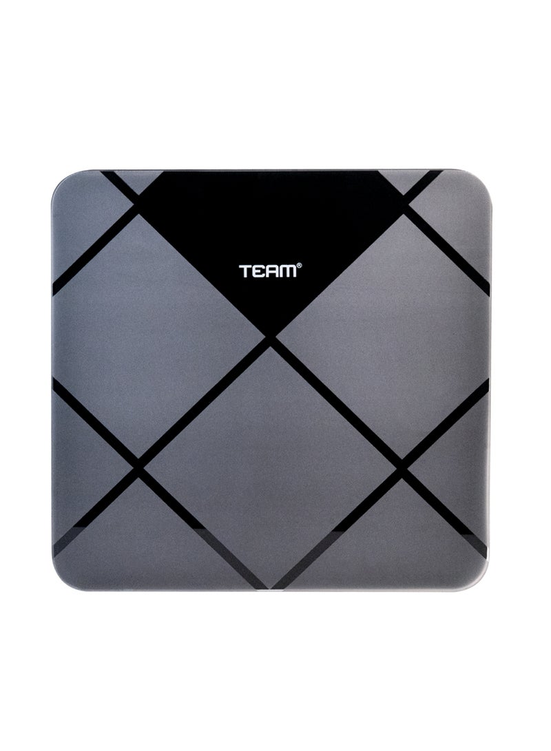 Team Digital Bathroom Scale | High Precision Weight Scale with LCD Display, Tempered Glass Platform, Auto On/Off, Slim Design – Up to 180kg Capacity - Image 1